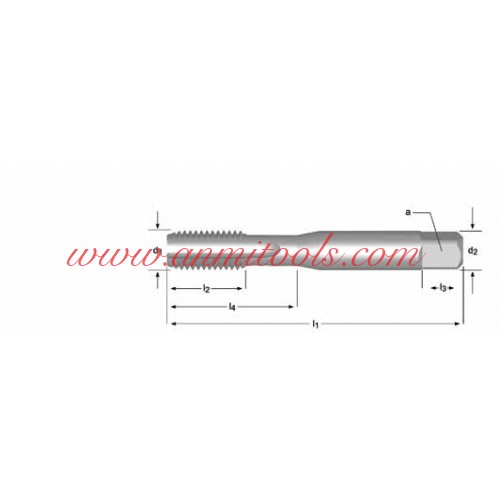 BSF Machine Tap Straight Flute Dormer E536  BSF Machine Tap Straight Flute Dormer E536